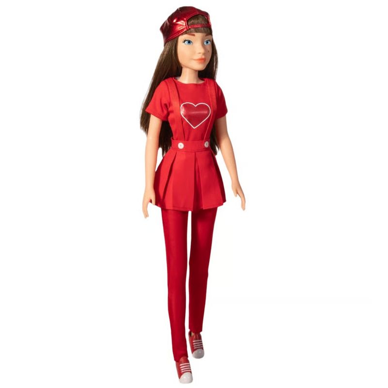 BBA1243 - Boneca - Gi Aventureira - Vermelha - Luccas Neto - Baby Brink 2