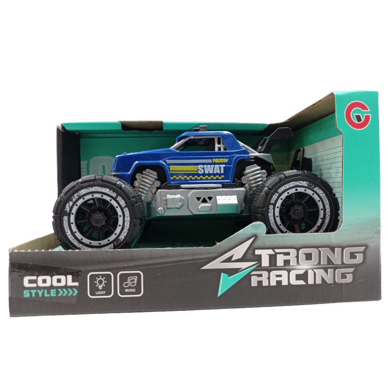 YES305930 - Carrinho de Friccao com Luz e Som - Police Swat - Strong Racing - Yes Toys 2