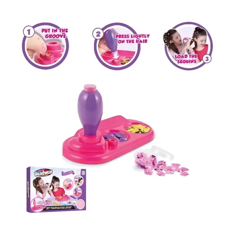 YES240584 - Conjunto de Acessorios - Kit Cabelo Fashion - Lantejoulas - Faca Voce Mesmo - Yes Toys 4