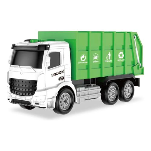 Veículo com Fricção - Caminhão de Lixo - City Truck - Som e Luz - 25 cm - Superlegal