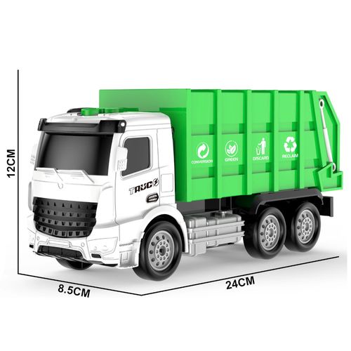 Veículo com Fricção - Caminhão de Lixo - City Truck - Som e Luz - 25 cm - Superlegal