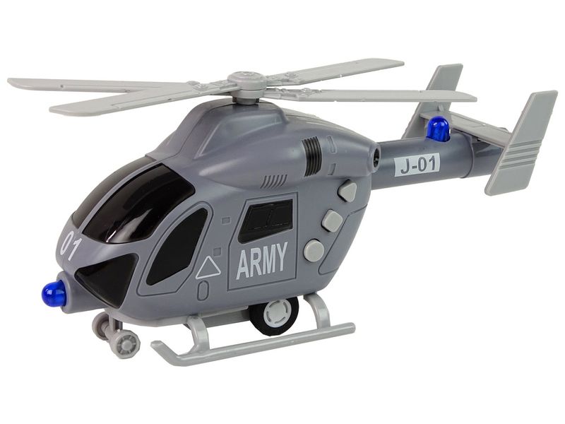 YES328965 - Helicoptero com Friccao - Army - Som e Luz - 19 cm - Superlegal 1