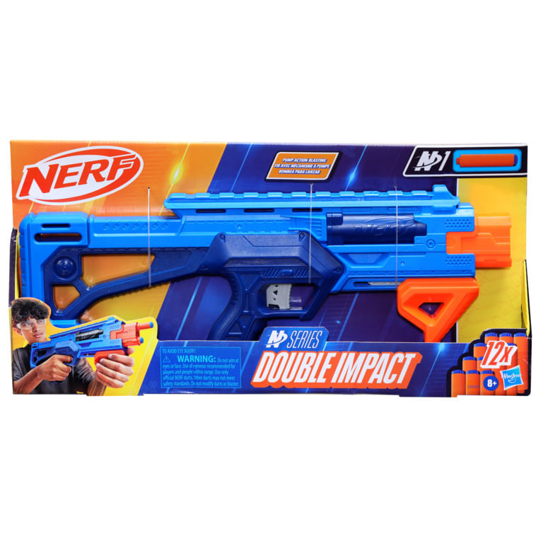 HASG0880 - Lancador de Dardos Nerf - Double Impact - N-Series - Hasbro 2