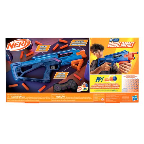 Lançador de Dardos Nerf - Double Impact - N-Series - Hasbro