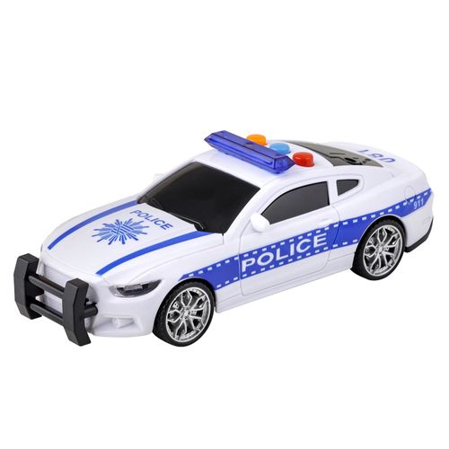 Veículo com Fricção - Carro da Polícia - Luz e Som - 16 cm - Superlegal