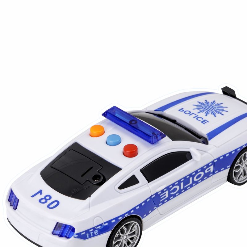 YES328970 - Veiculo com Friccao - Carro da Policia - Luz e Som - 16 cm - Superlegal 4