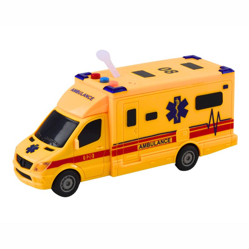 YES328967 - Veiculo com Friccao - Ambulancia - Luz e Som - 19 cm - Superlegal 1