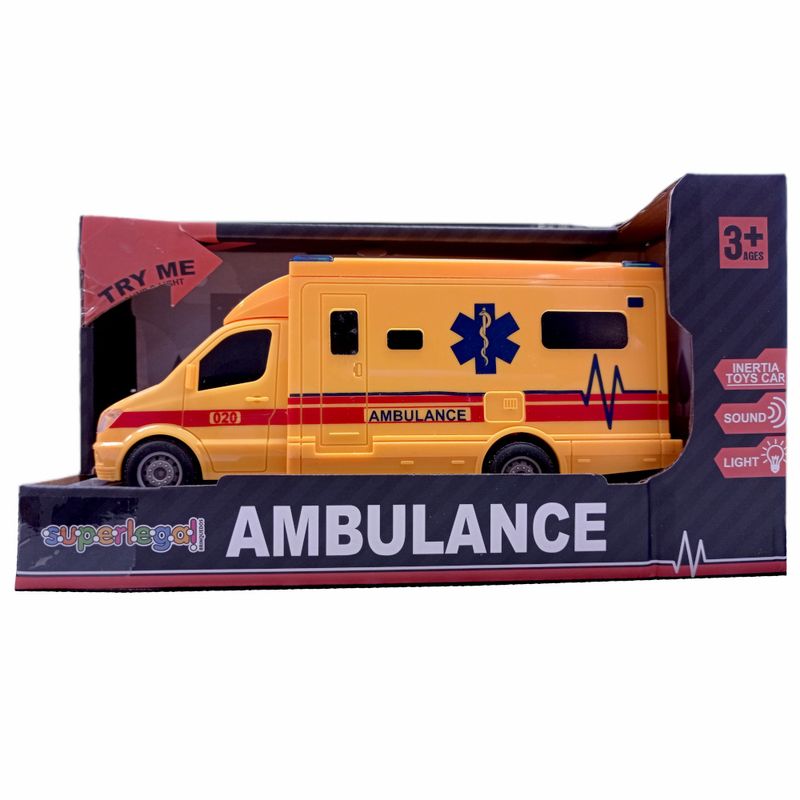 YES328967 - Veiculo com Friccao - Ambulancia - Luz e Som - 19 cm - Superlegal 2