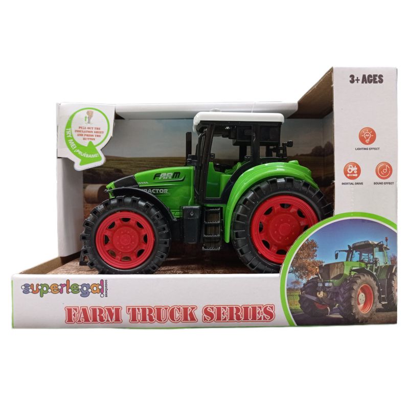 YES328941 - Veiculo com Friccao - Trator - Farm Truck Series - Som e Luz - Sortido - 15 cm - Superlegal 4