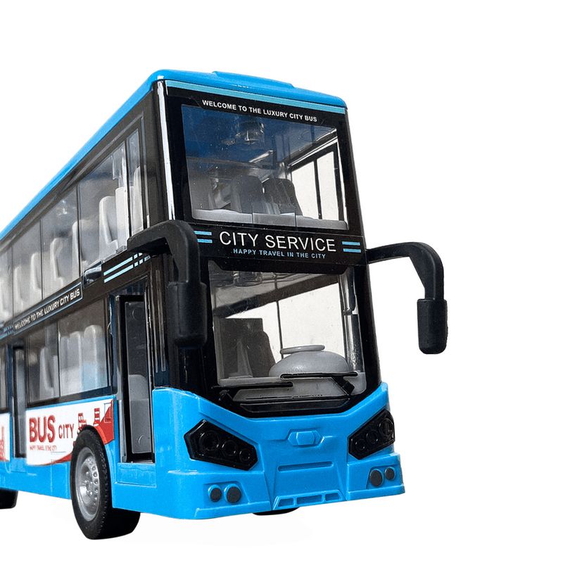 YES283160 - Veiculo com Friccao - Onibus de Passeio Azul - City Bus Series - Luz e Som - 116 - Yes Toys 7