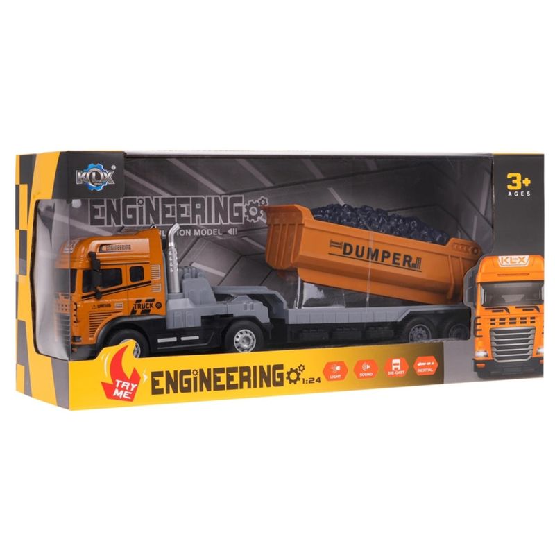 YES330252 - Veiculo com Friccao - Caminhao Basculante - Engineering - Luz e Som - 124 - Yes Toys 2