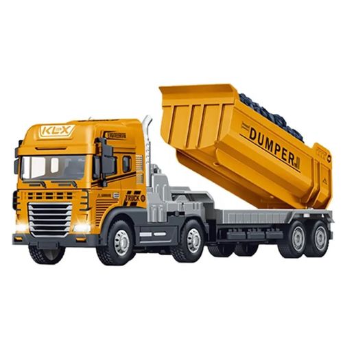 Veículo com Fricção - Caminhão Basculante - Engineering - Luz e Som - 1:24 - Yes Toys