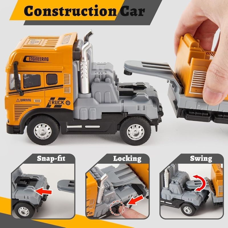 YES330252 - Veiculo com Friccao - Caminhao Basculante - Engineering - Luz e Som - 124 - Yes Toys 5