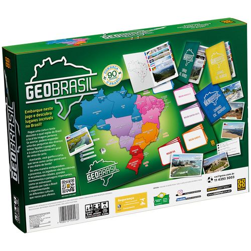 Jogo de Tabuleiro - Geobrasil - Grow