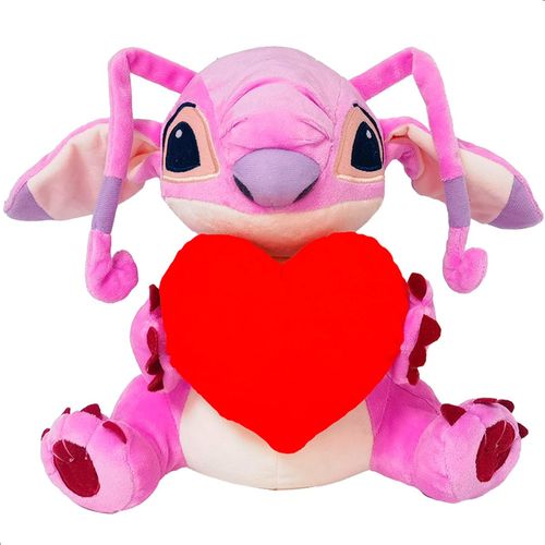 Pelúcia Disney - Angel com Coração - Luz e Som - 30 cm - Multikids