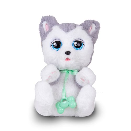 Pelúcia Interativa com Sons - Husky - Baby Paws - 21 cm - Multikids