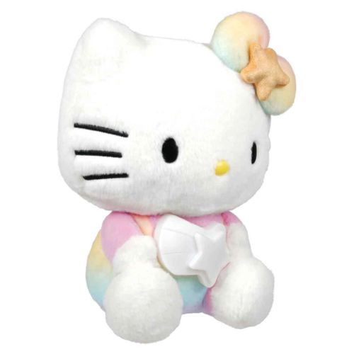 Pelúcia Hello Kitty com Luz e Som - Rainbow Wish - 25 cm - Sunny
