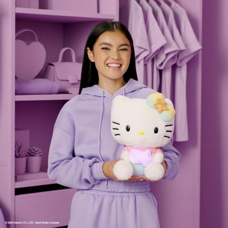 SUN4326 - Pelucia Hello Kitty com Luz e Som - Rainbow Wish - 25 cm - Sunny 8