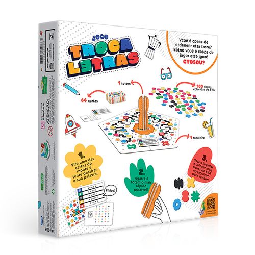 Jogo de Tabuleiro - Troca Letras - Toyster