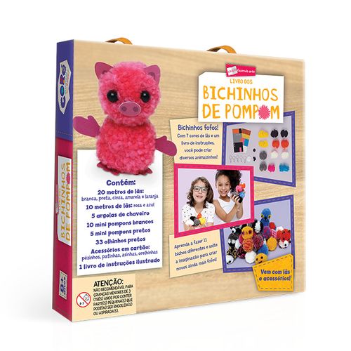 Livro dos Bichinhos - Pompom - Coleção Fazendo Arte - Toyster