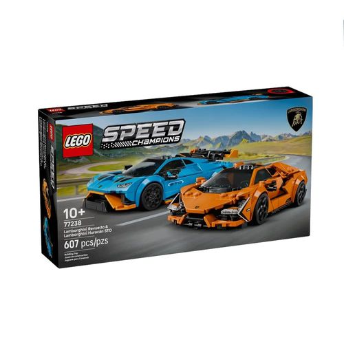 LEGO Speed Champions - Lamborghini Revuelto & Huracán STO - 607 Peças - 77238