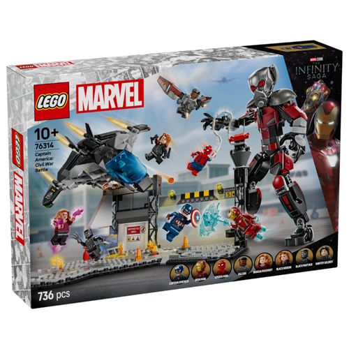 LEGO Marvel - Capitão América: Guerra Civil - 736 Peças - 76314