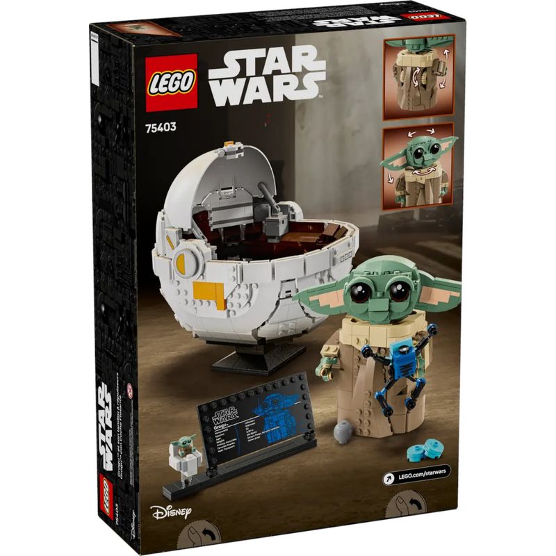 LEG75403 - LEGO Star Wars - Grogu com Berco Voador - 1048 Pecas - 75403 6