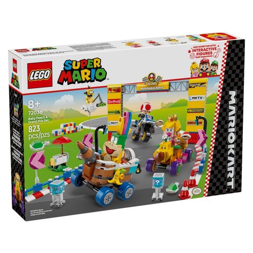 LEGO Super Mario - Baby Peach e Conjunto Grand Prix - 823 Peças - 72036