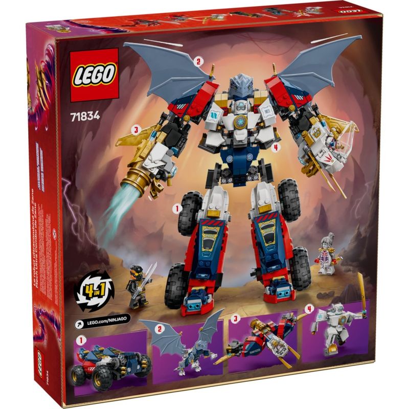 LEG71834 - LEGO Ninjago - Robo Ultra Combinador do Zane - 1187 Pecas - 71834 5