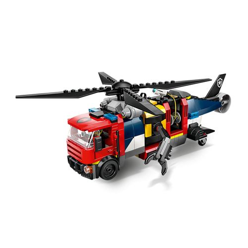 LEGO City - Helicóptero, Caminhão de Bombeiros e Submarino - 874 Peças - 60462
