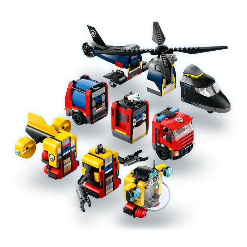 LEG60462 - LEGO City - Helicoptero, Caminhao de Bombeiros e Submarino - 874 Pecas - 60462 7
