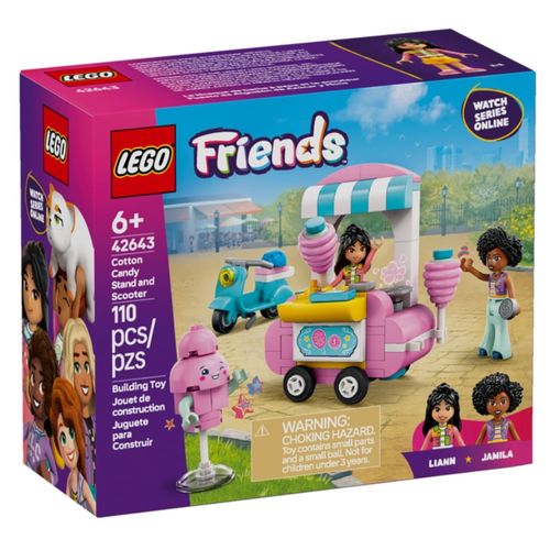 LEGO Friends - Barraca de Algodão-doce e Motocicleta - 110 Peças - 42643