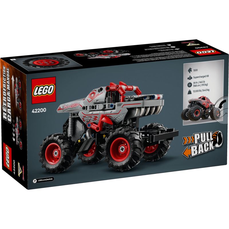 LEG42200 - LEGO Technic - Monster Jam  ThunderROARus com Friccao - 232 Pecas - 42200 6
