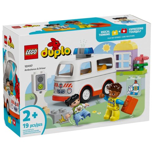 LEGO Duplo - Ambulância e Motorista - 19 Peças - 10447