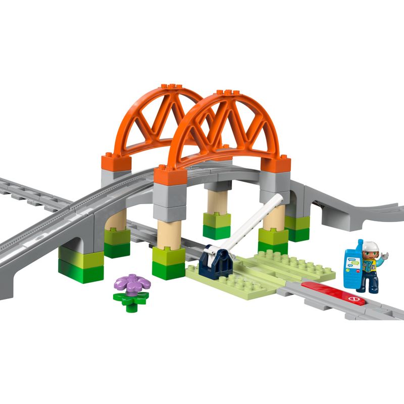 LEG10426 - LEGO Duplo - Conjunto de Expansao de Ponte e Trilhos de Trem - 42 Pecas - 10426 2