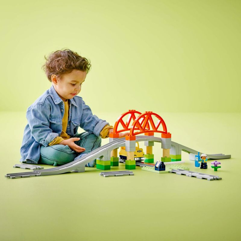 LEG10426 - LEGO Duplo - Conjunto de Expansao de Ponte e Trilhos de Trem - 42 Pecas - 10426 6