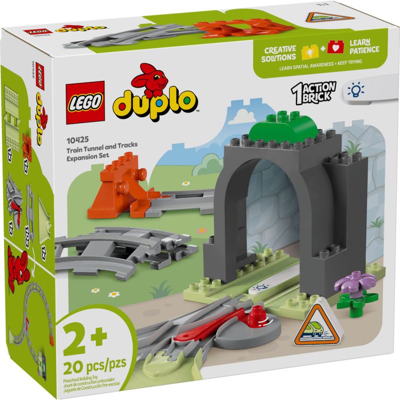 LEG10425 - LEGO Duplo - Conjunto de Expansao de Tunel e Trilhos de Trem - 20 Pecas - 10425 1