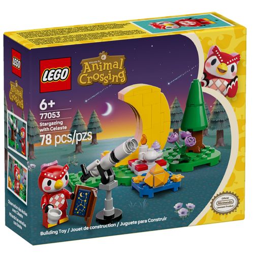 LEGO Animal Crossing - Admirando Estrelas com Celeste - 78 Peças - 77053
