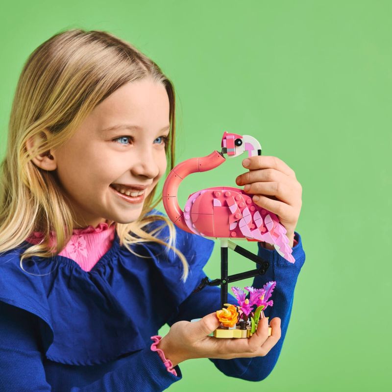 LEG31170 - LEGO Creator 3 em 1 - Animais Selvagens Flamingo Rosa - 288 Pecas - 31170 8