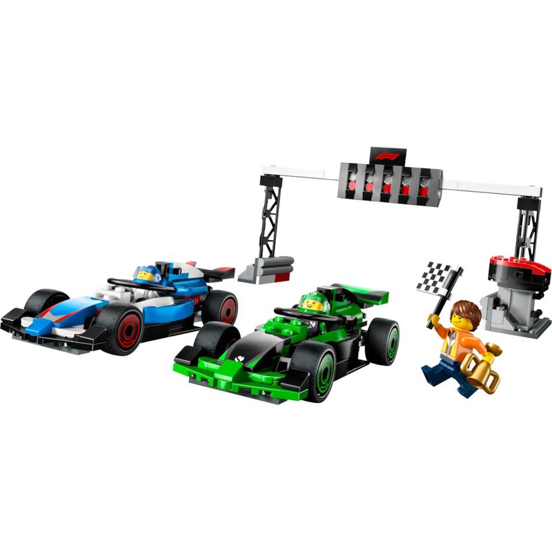 LEG43262 - LEGO City - F1 Grid com Carros de Corrida VCARB e Sauber - 313 Pecas - 43262 2