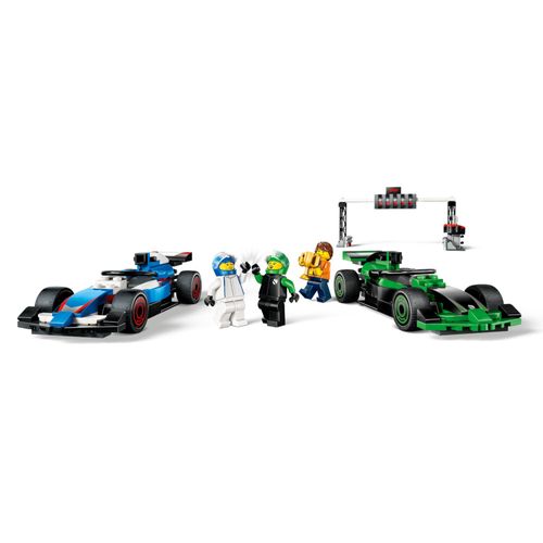 LEGO City - F1 Grid com Carros de Corrida VCARB e Sauber - 313 Peças - 60474
