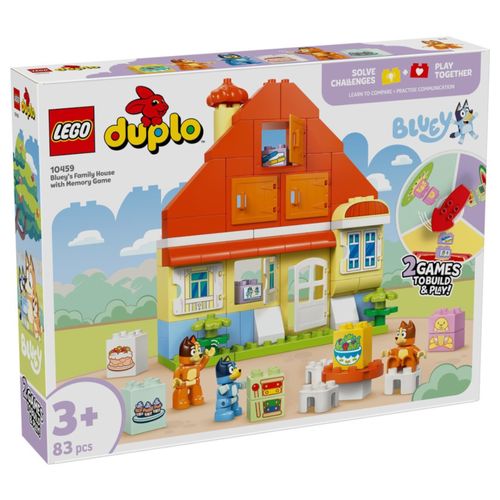LEGO Duplo - Casa da Família Bluey com Jogo da Memória - 83 Peças - 10459