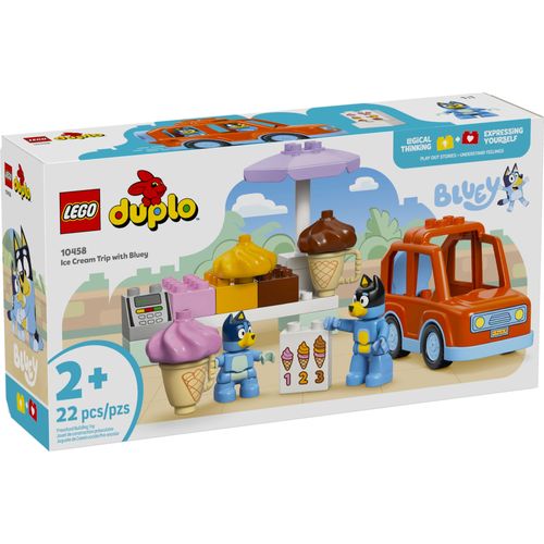 LEGO Duplo - Viagem do Sorvete com Bluey - 22 Peças - 10458