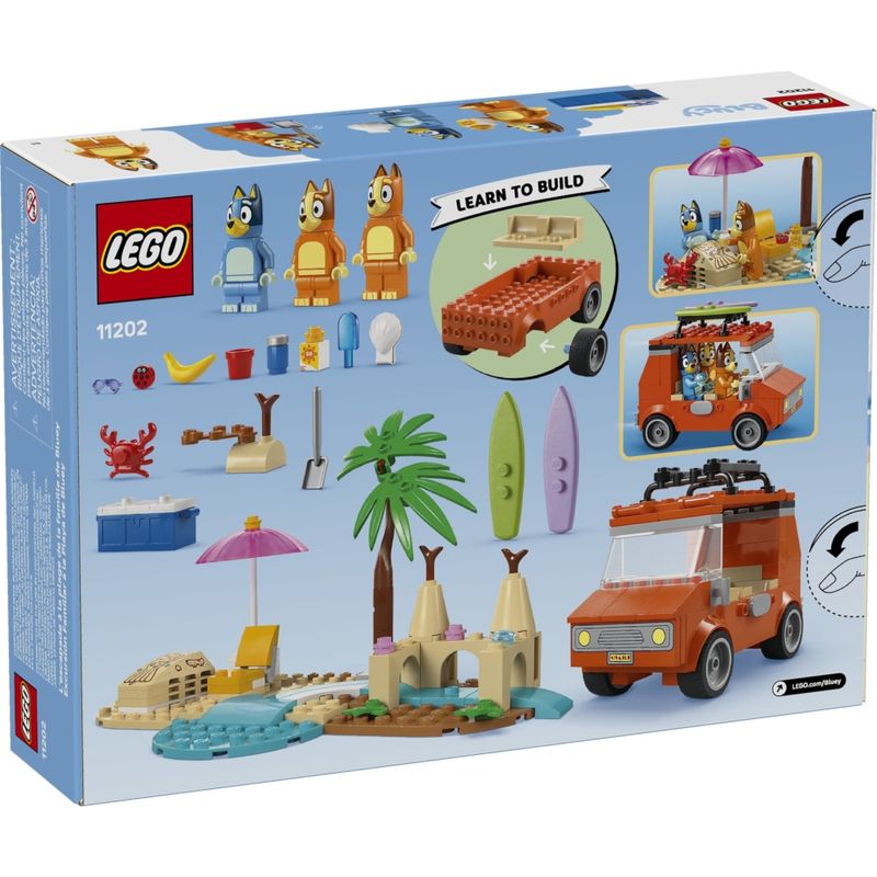 LEG11202 - LEGO Bluey - Viagem de Carro em Familia e Praia de Bluey - 133 Pecas - 11202 7