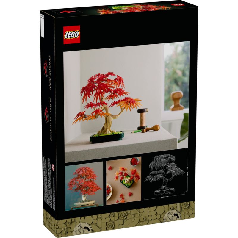 LEG10348 - LEGO Icons - Arvore de Bonsai de Bordo Vermelho Japones - Botanical Collection - 474 Pecas 5