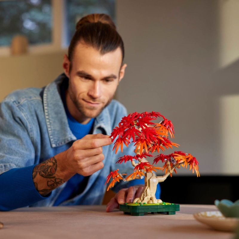 LEG10348 - LEGO Icons - Arvore de Bonsai de Bordo Vermelho Japones - Botanical Collection - 474 Pecas 7