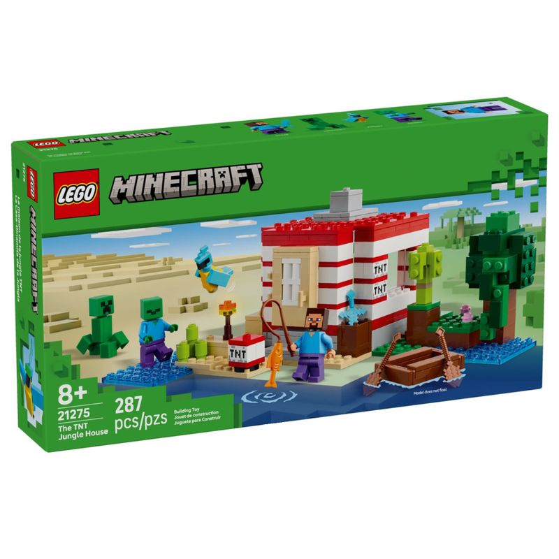 LEG21275 - LEGO Minecraft - A Casa da Selva TNT - 287 Pecas - 21275 1