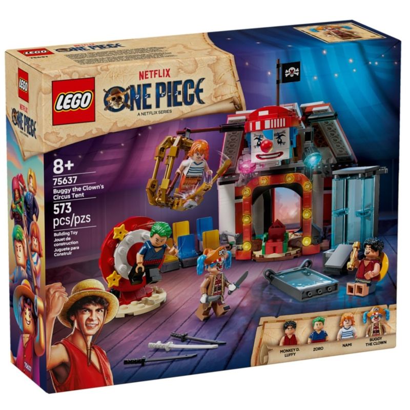 LEG75637 - LEGO One Piece - Tenda de Circo do Palhaco Buggy - 573 Pecas - 75637 1