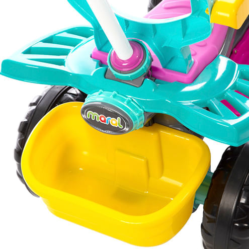 Quadriciclo Infantil com Empurrador - Meninas - Maral