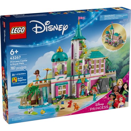 LEGO Disney - Castelo da Princesa e Animais de Estimação Reais - 787 Peças - 43267